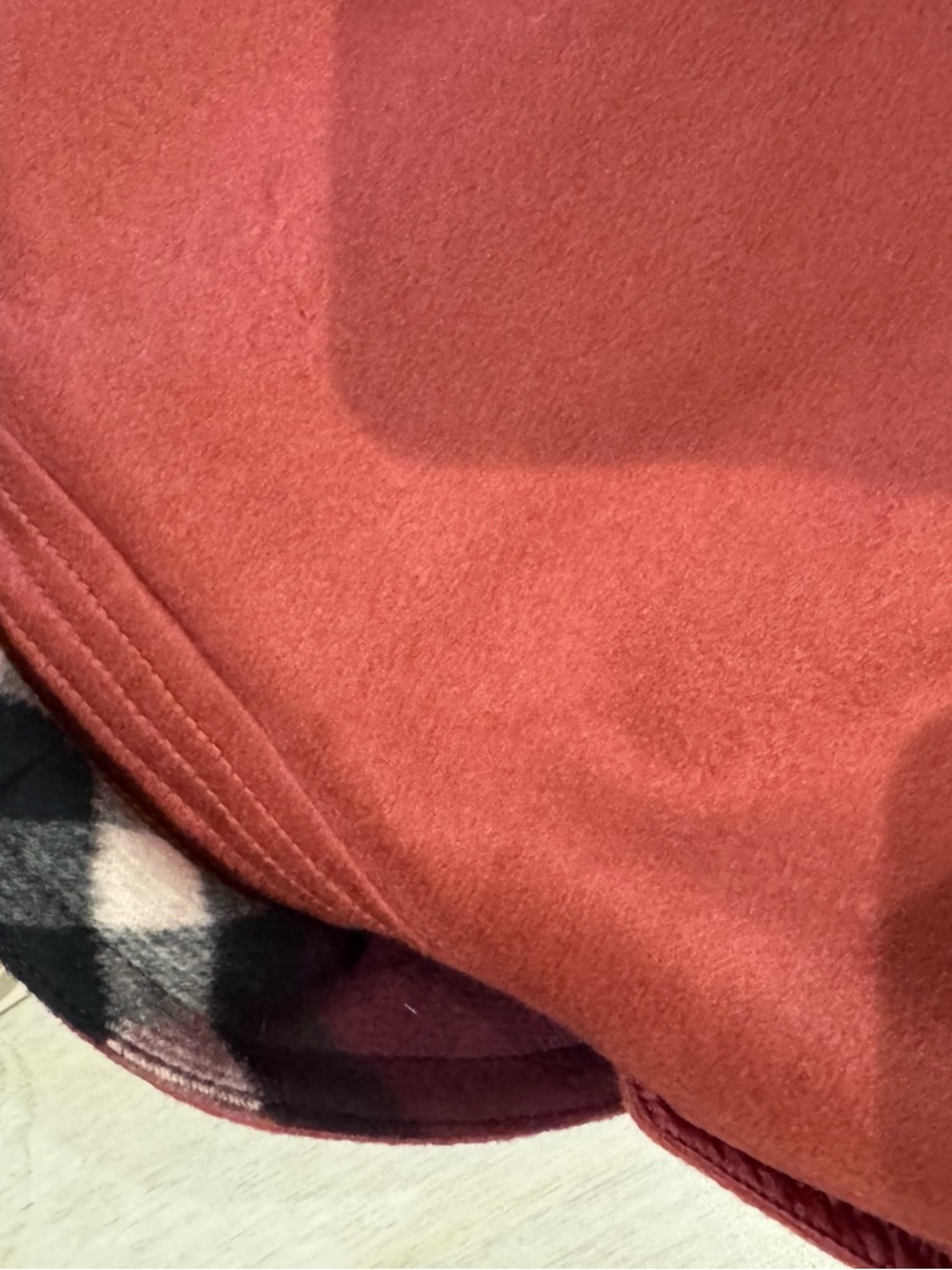 Burberry Brick-Red Cashmere Trench Coat with Belt - Picture 6 of 6